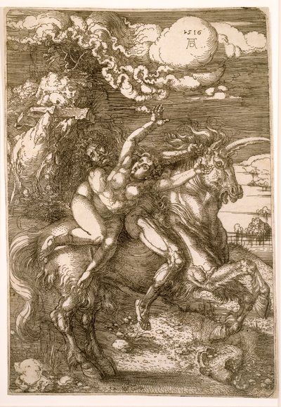 Raub der Proserpina (Entführung auf einem Einhorn) von Albrecht Dürer